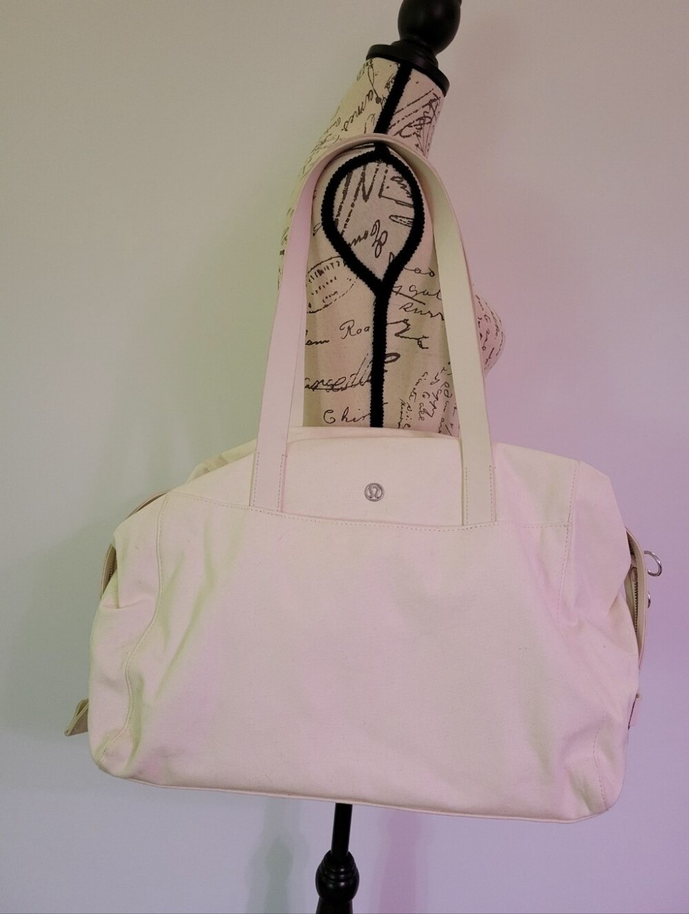 Lululemon Ivory Gym Bag